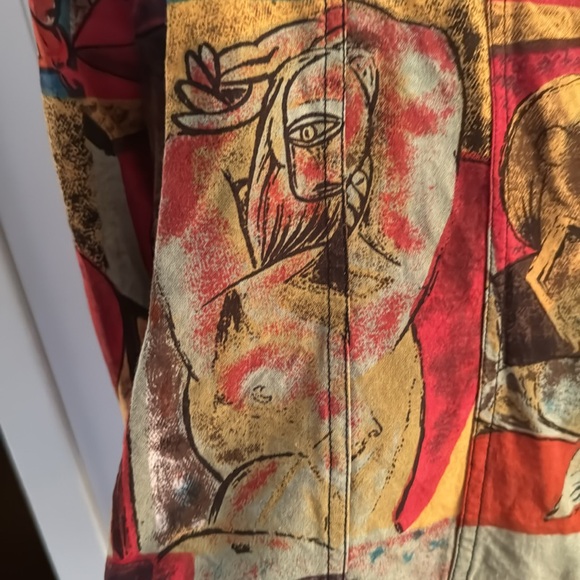 Mirror Image Picasso Art Style Jacket size XL - Picture 8 of 16